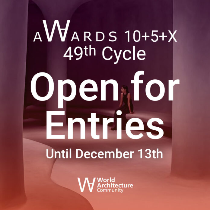Image credit for Open for Entries poster: Sanjay Puri Architects (© Vinay Panjwani). Image credit for the poster (from left to right): The Kenz House by Srijit Srinivas Architects (© Justin Sebastian), Chengdu Science Fiction Museum by Zaha Hadid Architects (© Arch- Exist), K-House by ADND (© Sebastian Zachariah), Zhuhai Jinwan Civic Arts Centre by Zaha Hadid Architects (© Virgile Simon Bertrand), Masarycka by Zaha Hadid Architects (© BoysPlayNice), My Little Big World by Superform (© Studio Spacer), Tamrin Space by Cando Archineering Group (© Mohammad Hasan Ettefagh), Aatma Manthan Museum by Sanjay Puri Architects (© Vinay Panjwani).